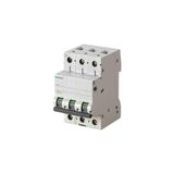 Siemens 5SL4306-7 3 Fazlı 6A C Tipi (Yavaş Karakterli) 6kA Anahtarlı Otomatik Sigorta