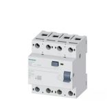 Siemens 5Sv3345-6 Kaçak Akım Rölesi 3X125 Amper 30Ma Tip-A 3F+N 70Mm