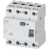 Siemens 5SV3348-6 Kaçak Akım Rölesi 3X100 Amper 30MA Tip-A 3f+N 70MM - Beyaz
