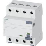 Siemens 5SV4347-0 : 3X80A : 30MA Kaçak Akım Koruma Rölesi 3f+N : Tip-Ac