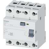 Siemens 5SV4648-0 - 100A 300MA Tip Ac 4p Kaçak Akım Koruma Rölesi