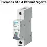 Siemens B16 16 Amper Otomat Sigorta