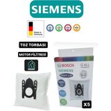 Siemens Elektrik Süpürgesi Toz Torbası 5 Adet Motor Filitresi Kutulu