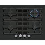 Siemens EP6A6PI40O iQ500 Gazlı Ocak 60 cm Sert cam, Siyah - Doğalgaz