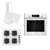 Siemens & Ferre HB012FBW1T - SS206 - D087 Beyaz 3'lü Ankastre Set