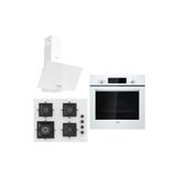 Siemens &Ferre Podence Wok Bek -Döküm Izgara 3 lü Ankastre Set (HB012FBW1T - SC406 -D087 ) 65 cm Ocak