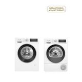 Siemens Iq500 wq44g2c1tr Isı Pompalı Kurutma Makinesi 9 Kg + Wg52a202tr Iq300 10 Kg 13 Programlı A Enerji Sınıfı 1200 Devir Çamaşır Makinesi Seti - Beyaz