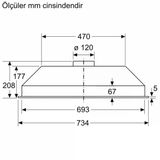 Siemens Lb73naa30 Aspiratör Ankastre Antrasit