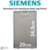 Siemens LC65KA270T Davlumbaz Filtresi 20x34.5 cm Aspiratör Filtre