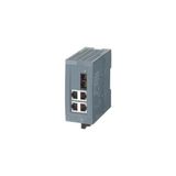 Siemens Scalance XB004-1LD Unmanaged Industrial Ethernet Switch For 10/100 Mbit/s For Setting Up Small Star And Line Topologies LED Diagnostics, IP20, 24 V Ac/dc Power Supply, With 4x 10/100 Mbit/s Twisted