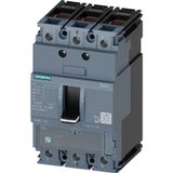 SIEMENS SENTRON SERİSİ KOMPAKT TİP TERMİK MANYETİK GÜÇ ŞALTERİ; 3VA11; 55kA; TERMİK AYARLI; SABİT MANYETİK; 70-100A; 3 KUTUPLU