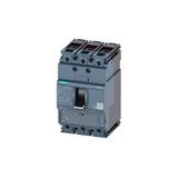 SIEMENS SENTRON SERİSİ KOMPAKT TİP TERMİK MANYETİK GÜÇ ŞALTERİ; 3VA11; 55kA; TERMİK AYARLI; SABİT MANYETİK; 88-125A; 3 KUTUPLU