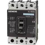 SIEMENS SENTRON SERİSİ KOMPAKT TİP TERMİK MANYETİK GÜÇ ŞALTERİ; VL160X; 55kA; TERMİK AYARLI; SABİT MANYETİK; 16-20A; 3 KUTUPLU