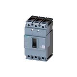 Siemens Sıemens 3VM1080-3ED32-0AA0 80A 3 Kutuplu Kompakt Şalter Mccb 25KA Sentron 3VM - Siyah