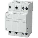 SIEMENS SİLİNDİRİK SİGORTA YUVASI (KARTUŞ SİGORTA YUVASI); 8X32mm; 3 KUTUP; 20 A