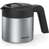 Siemens Termos kahve demliği TZ40001, doğrudan kahve otomatından demleme, sıcak tutma fonksiyonu, sürgülü kapak, kolay temizlenir, EQ500, EQ700, EQ6 plus ve EQ900 için mükemmel, 1 l, paslanmaz çelik