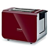 Siemens TT86104 860 W 5 Programlı 2 Dilim Hazneli Ekmek Kızartma Makinesi Kırmızı