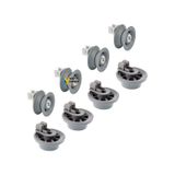 Siemens Uyumlu SR55E503EU Bulaşık Makinesi Sepet Tekerleği 4 ALT 4 ÜST Teker Takımı