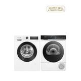 Siemens Wg52a203tr Iq300 Çamaşır Makinesi 10 Kg + Wq45b2a0tr Iq700 Isı Pompalı Kurutma Makinesi 9 Kg - Beyaz