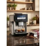 Siemens Wi-Fi Bağlantılı 10 Farklı Kullanıcı Tanımlı Premium EQ900 Tam Otomatik Kahve Makinesi - Home Connect - Baristamode - Paslanmaz Çelik +2kg Kahve TQ905R03 - 392x315x470 mm