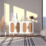 Siena Hazeran 120CM Konsol, Çok Amaçlı Dolap, Ayakkabılık, Kahve Köşesi, Kitaplık, Tv Sehpası - Beyaz