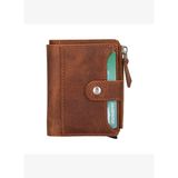 Siena Saddle Brown Mekanizmalı Deri Cüzdan & Kartlık (RFID Korumalı)