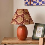 Sienna Handmade Dekoratif Seramik Abajur | Modern Desenli Tasarım | 40 cm | A Enerji Sınıfı | E27 Uyumlu | Yerli Üretim | CE Sertifikalı | HMY Design