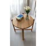Sienta Home Dekoratif Doğal Ahşap Demonte Duru Orta Sehpa Naturel - Bej