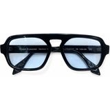 Siera Eyewear Siera Aura C001-235 Siyah Çerçeve Açık Mavi Cam Unisex Güneş Gözlüğü - Siyah - Açık Mavi