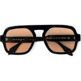 Siera Eyewear Siera Aura C001-802 Siyah Çerçeve Kahverengi Cam Unisex Güneş Gözlüğü - Siyah - Kahverengi