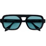 Siera Eyewear Siera Aura C001-TIF Siyah Çerçeve Yeşil Cam Unisex Güneş Gözlüğü - Siyah - Yeşil