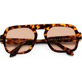 Siera Eyewear Siera Aura C002-802 Havana Çerçeve Kahverengi Cam Unisex Güneş Gözlüğü - Havana - Kahverengi