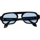 Siera Eyewear Siera Icon C001-241 Siyah Çerçeve Açık Mavi Cam Unisex Güneş Gözlüğü - Siyah - Açık Mavi