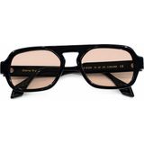 Siera Eyewear Siera Icon C001-802 Siyah Çerçeve Kahverengi Cam Unisex Güneş Gözlüğü - Siyah - Kahverengi
