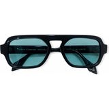 Siera Eyewear Siera Icon C001-TIF Siyah Çerçeve Yeşil Cam Unisex Güneş Gözlüğü - Siyah - Yeşil