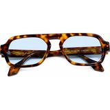 Siera Eyewear Siera Icon C002-241 Havana Çerçeve Açık Mavi Cam Unisex Güneş Gözlüğü
