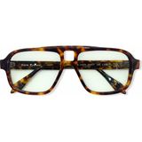 Siera Eyewear Siera Lucky C002-731 Havana Çerçeve Açık Yeşil Cam Unisex Güneş Gözlüğü