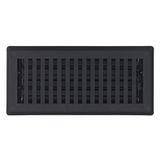Sierra Grates 10,16 cm x 30,48 cm Çağdaş Tasarım, Dökme Demir Siyah Kaplama Hava Filtresi ile Çelik Zemin Kaydı - Ev Zemin için Havalandırma Kapakları - Dekoratif Havalandırma Örtüleri - Kat Kaydı
