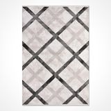 Sierra Gri Geometrik Modern Geometrik Etnik Desenli Boho Makinada Yıkanabilir Hafif Hav Toz Vermez Leke Tutmaz Kaymaz Taban Dijital Makine Baskı Halı Oturma Odası Salon Yolluk Koridor Mutfak Halısı