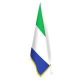 Sierra Leone Bayrağı - Ofis-Makam-Toplantı Odaları - Saçaklı Makam Bayrağı