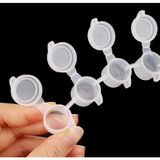 Siespure Su Geçirmez 5 Adet Boş Boya Kutusu 3ml Tekli Hobi ve DIY Projeleri İçin Kullanışlı