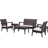 Siesta 840 Miami Kahverengi Bahçe Masa Sandalye Takımı