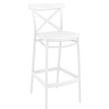 Siesta Cross Beyaz 75 cm Bar Taburesi