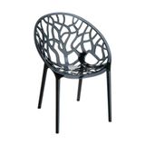 Siesta Crystal Bahçe Balkon Sandalye Bahçe Mobilyası Siyah Transparan 052Crystl