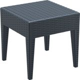 Siesta Koyu Gri Rattan Miami Mini Sehpa