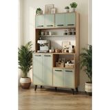 Siesta Modern Kahve Köşesi ve Çok Amaçlı Mutfak Dolabı - Organizer Ünite (Mdf Lam) - Ahşap