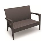 Siesta Rattan/ Miami 2'li Koltuk - Kahverengi
