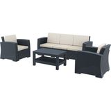 Siesta Rattan Monaco Lounge XL Koyu Gri Koltuk Seti