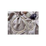 ŞİFA SHOP Gerçek Inci Doğal Kültür Incisi Kolye Bileklik Set 7-8 Mm