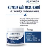 Şifakür Bitkisel Sağlık Ürünleri Kuyruk Yağı Masaj Kremi Kaz Yağı Alabalık Yağı Kolajenli Cilt Bakım Kremi 350 ml